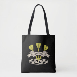 Bolso De Tela Darts - Golpearía ese Bullseye