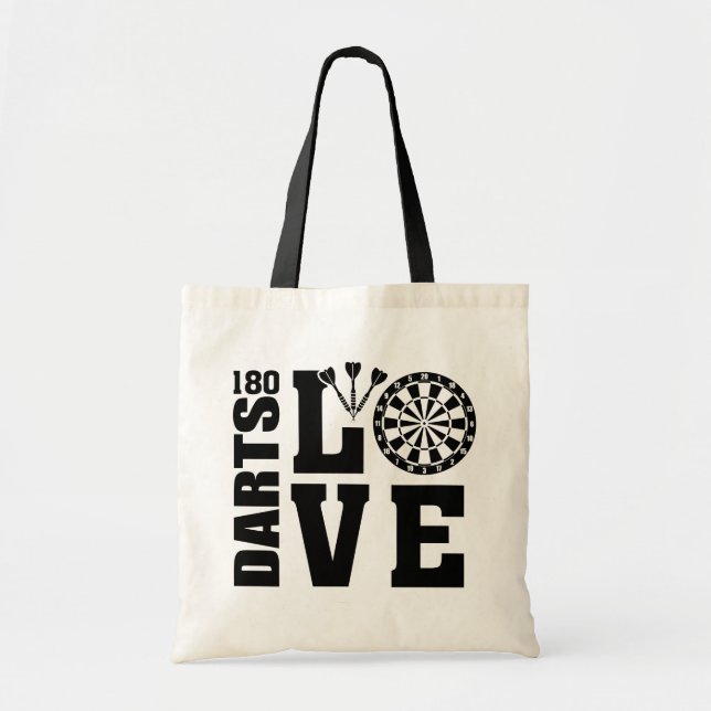 Bolso De Tela Darts Love (Frente)