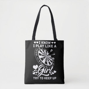 Bolso De Tela Darts Retro Dartboard 180 Mujeres Dart Player