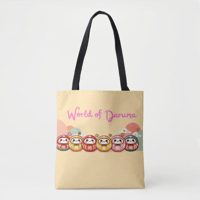 Bolso De Tela Daruma-mania (Anverso)