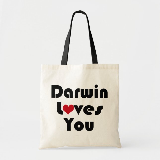 Bolso De Tela Darwin te ama (Frente)