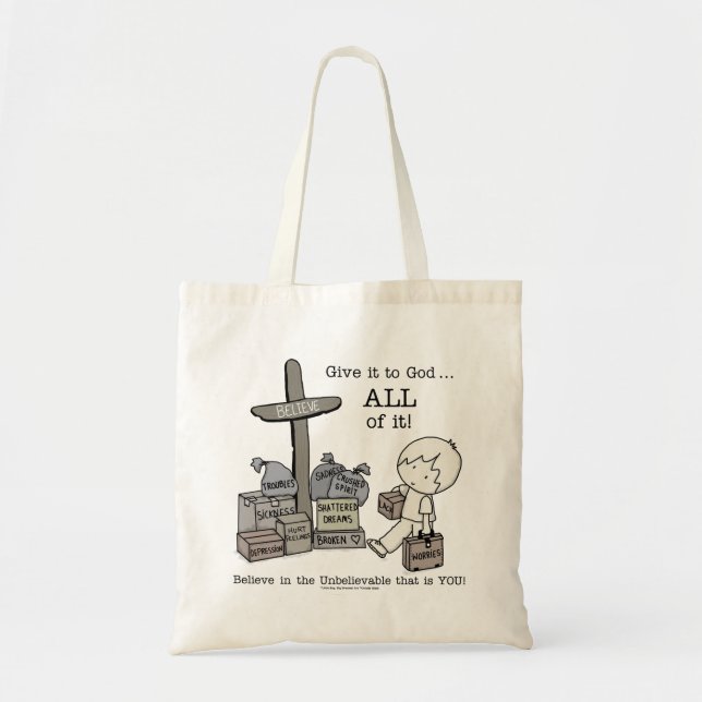Bolso De Tela Dáselo TODO a Dios (Frente)