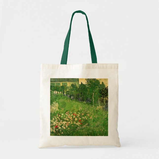 Bolso De Tela Daubigny's Garden by Vincent van Gogh, Le Jardin (Frente)