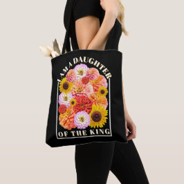 Bolso De Tela Daughter of The King Bible Verse Wildflower