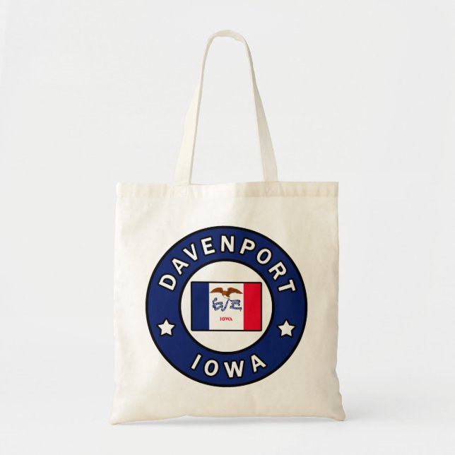 Bolso De Tela Davenport Iowa (Frente)