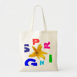 Bolso De Tela Daylily hawaiano para la primavera