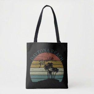 Bolso De Tela Daytona playa vintage sunset retro paisaje