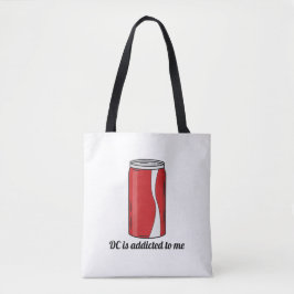 Bolso De Tela DC está adicto a mi diseño de lata de soda | Pop d
