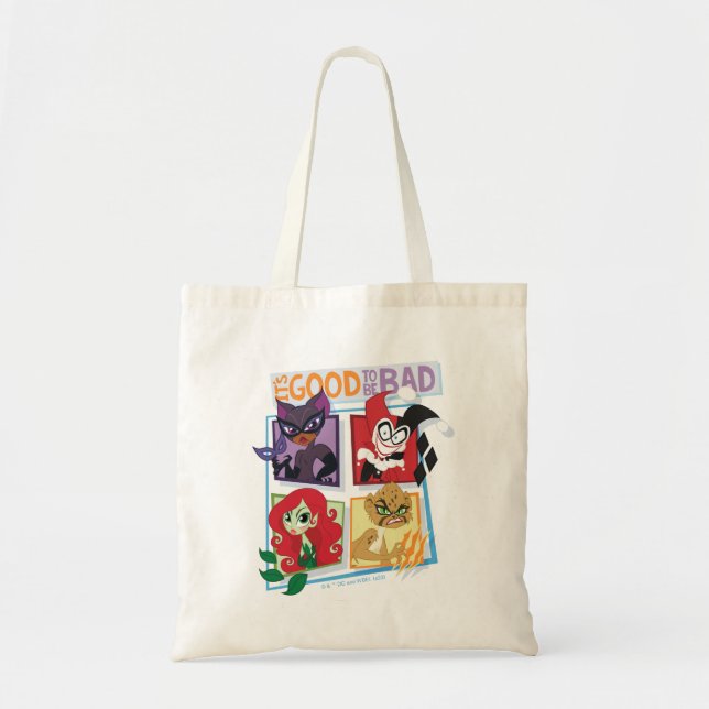 Bolso De Tela DC Super Villain Chicas Es bueno ser malo (Frente)