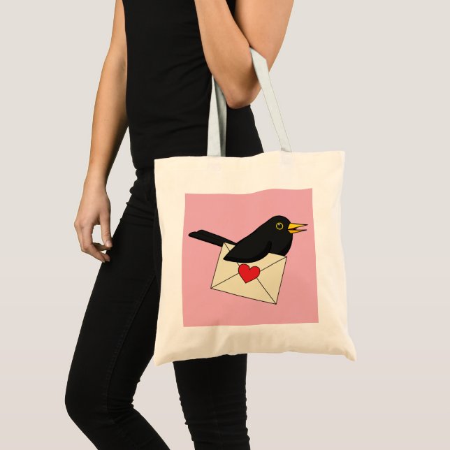 Bolso De Tela De Blackbird con amor (Anverso (producto))