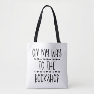 Bolso De Tela De Camino A La Librería
