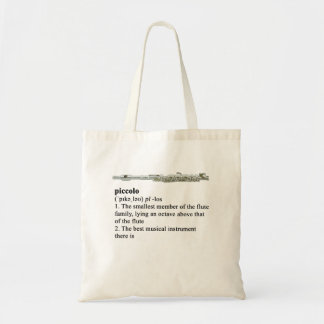 Bolso De Tela De flautín - una definición