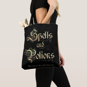 Bolso de tela de hechizos y pociones