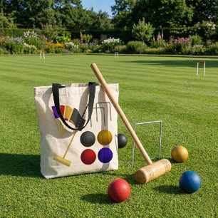 Bolso De Tela De Juego De Croquet