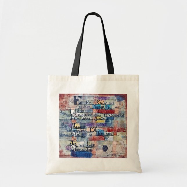 Bolso De Tela De la canción de canciones, Klee (Frente)