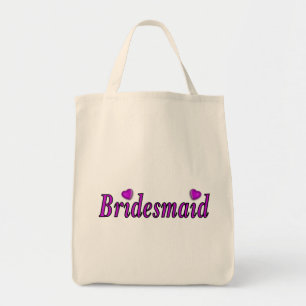 Bolso De Tela De la dama de honor amor simplemente
