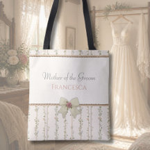 Bolso de tela de la madre del novio con estilo Cot