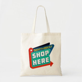 Bolso De Tela De la tienda tote del noroeste aquí