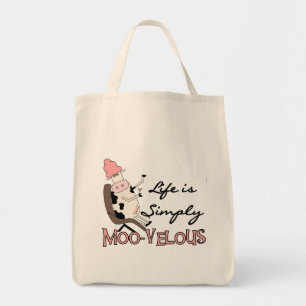 Bolso De Tela De la vaca camisetas MOO-velous y regalos