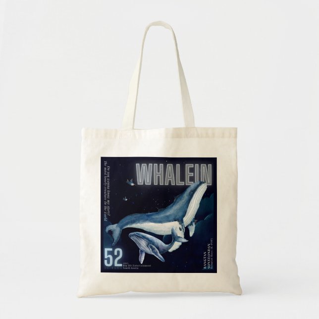 Bolso de tela de lona de mar profundo (Frente)