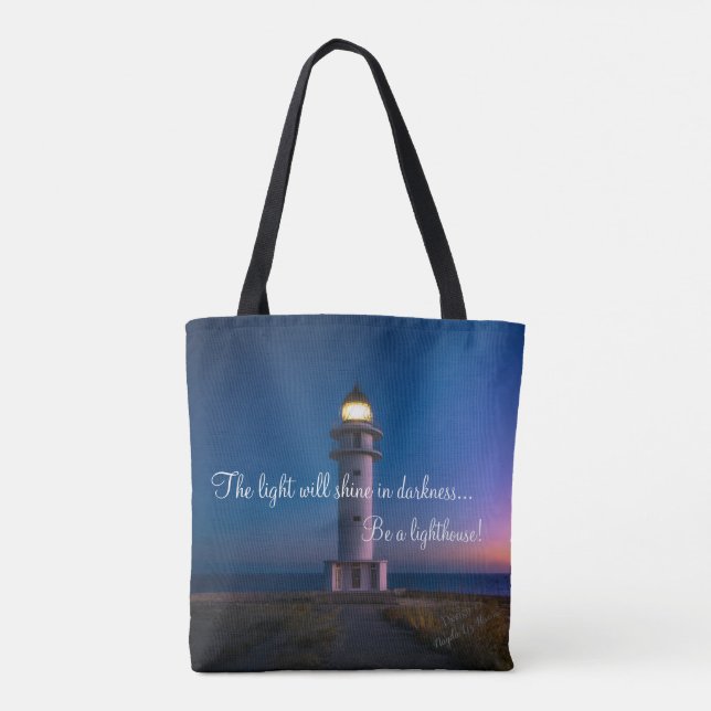Bolso De Tela ¡De moda elegante moderno sea un faro! (Reverso)