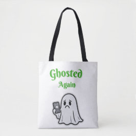 Bolso De Tela De nuevo, con un fantasma triste