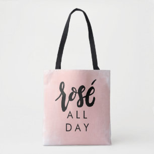 Bolso De Tela De Rosé tote todo el día