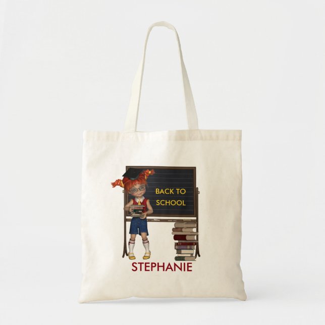 Bolso De Tela De vuelta a la escuela Tote BAG (Frente)