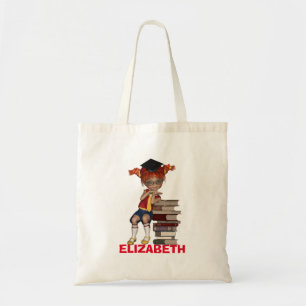 Bolso De Tela De vuelta a la escuela Tote BAG con el estudiante