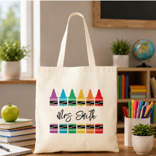 Bolso De Tela de vuelta al colegio Arcoíris Vida de maestro