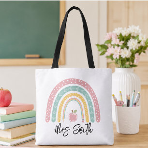Bolso De Tela de vuelta al colegio Arcoíris Vida de maestro