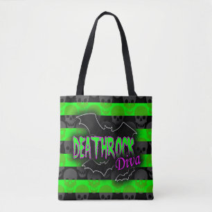 Bolso De Tela Deathrock Diva Tote Bag