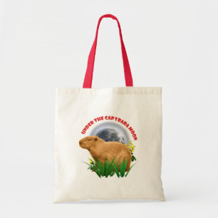 Bolso De Tela Debajo de la Luna del Carpincho Animal Lindo