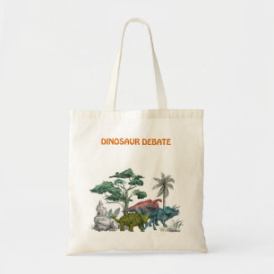 Bolso De Tela Debate sobre los dinosaurios