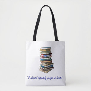 Bolso De Tela "Debería preferir infinitamente un libro"