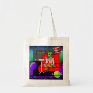 Bolso De Tela Decenio de 1970 Retro Extraterrestre en Disco Loun