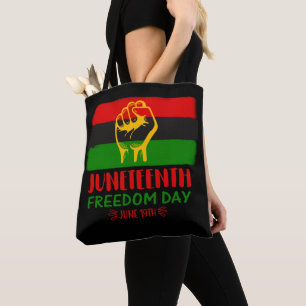 Bolso De Tela Decimosegundo Día de la Libertad Historia Negra