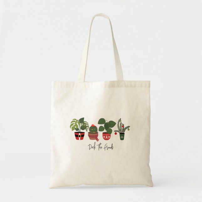 Bolso De Tela Deck Los Navidades De Las Instalaciones Domésticas (Frente)