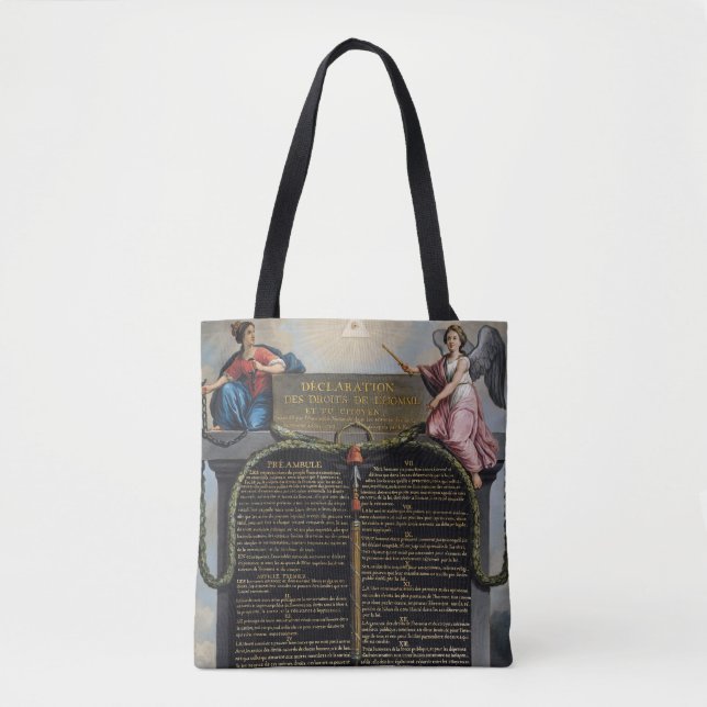 Bolso De Tela Declaración de las derechas del hombre y del (Anverso)