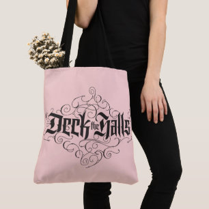 Bolso De Tela Decora los pasillos Lettering de lujo Rosa Beige N