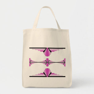 Bolso De Tela Decoración Art Deco en rosa pastel