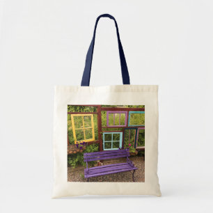 Bolso De Tela Decoración colorida de Windows & Bench Garden