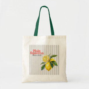 Bolso De Tela Decoración de cocina de limón fresca y descarada M