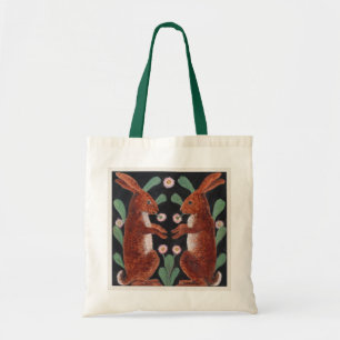 Bolso De Tela Decoración de liebre del bosque de estilo antiguo