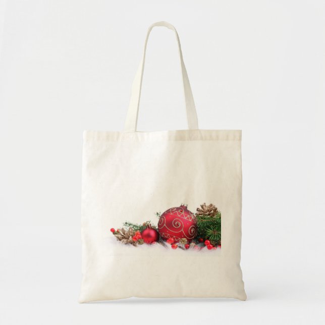 Bolso De Tela DECORACIÓN DE navidades Y TOTE DE VACACIONES (Frente)