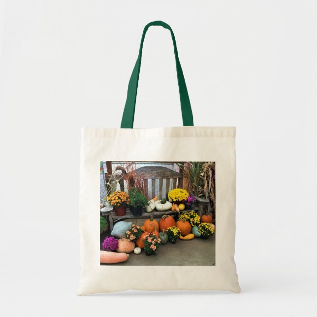 Bolso De Tela Decoración de otoño (Frente)