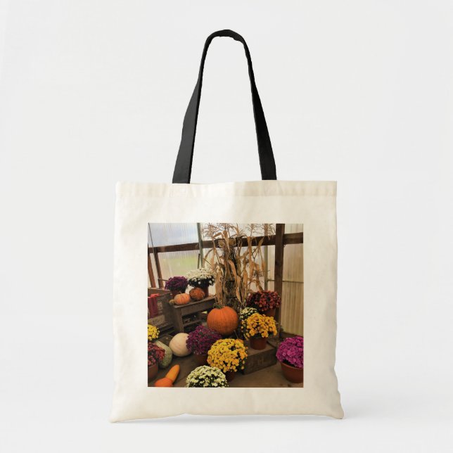 Bolso De Tela Decoración de otoño (Frente)