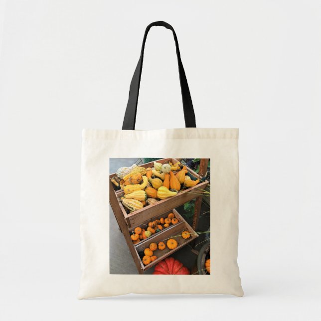 Bolso De Tela Decoración de otoño (Frente)