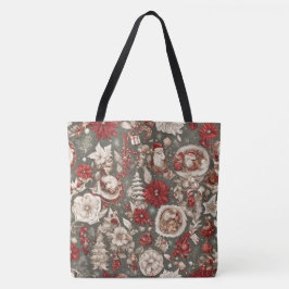Bolso De Tela decoración navideña de cuento de hadas, flores