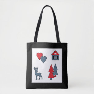 Bolso De Tela Decoraciones navideñas